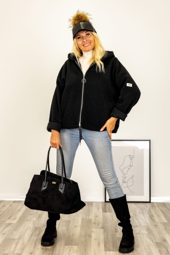 Bluza Scalea z kapturem zapinana na suwak w stylu streetwear