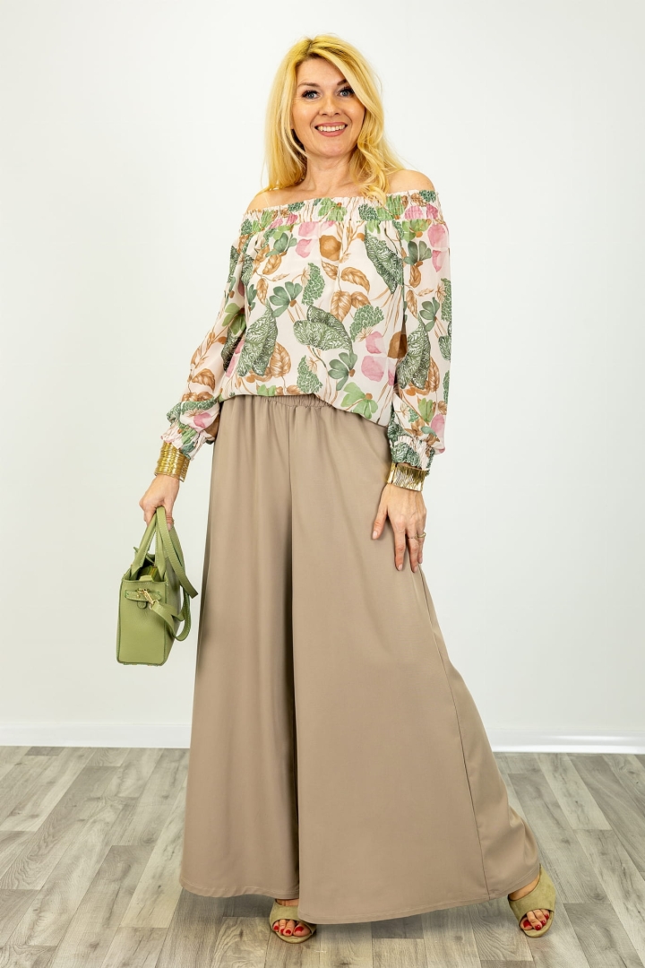 Palazzo Valdisotto latte z kieszeniami po bokach i wysokim stanem